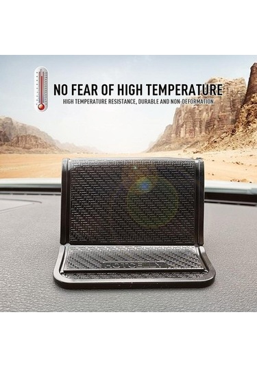 Joyhub Araba Katlanır Ped Cep Telefonu Braketi Kaymaz Silikon Pu Coaster Nano Basit Ped Siyah Yok Havalandırma