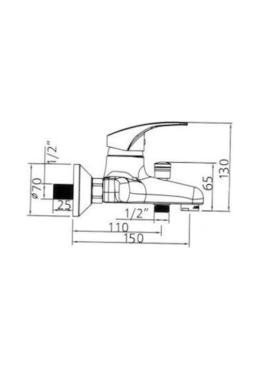 Tema Cosmo Q40 Banyo Bataryası 61031 Krom
