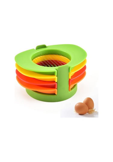 Wezone 4'lü Çok Fonksiyonlu Yumurta Dilimleyici Seti - Çilek, Mantar, Yumuşak Meyve Ve Sebzeleri Hızlı Ve Düzenli Dilimleyin Diğer