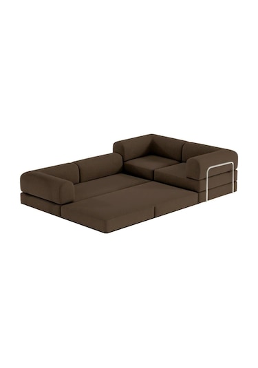 Modüler Legom L Koltuk Kahverengi
