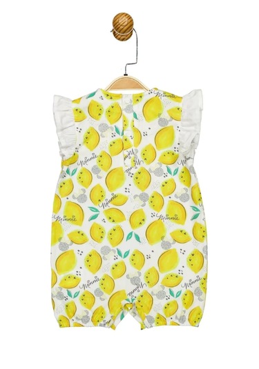 Minnie Mouse Lisanslı Sarı Kız Bebek Pamuk&cotton Tulum Mn17350 Sarı