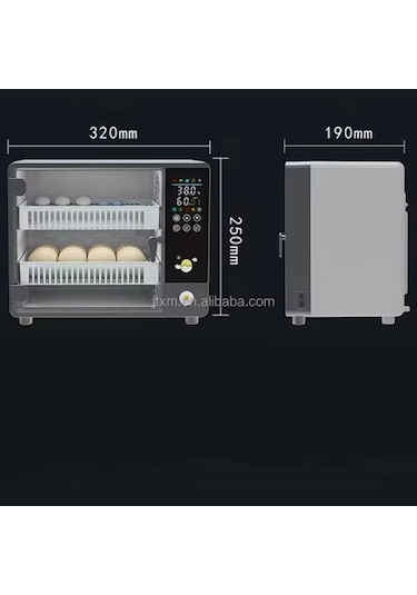 Küçük 24 Tavuk Yumurtası Kapasiteli Tam Otomatik Hobi Kabin Tip Kuluçka Makinesi