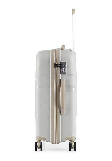 Ççs 5264 Polipropilen Kabin Boy Valiz Beyaz - Bej
