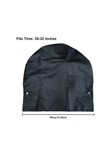 Dashanshop Siyah 31.5 İnç Dayanıklı Araba Kamyon Karavan Lastik Kılıfı Sonbahar Yolculuğu Kış Depolama Ve Kamp