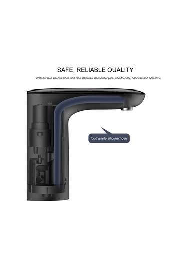 Xiyyadms Taşınabilir Usb Şarjlı Su Pompası - 5 Galon Ev & Ofis İçin Otomatik Su Dispanseri Beyaz