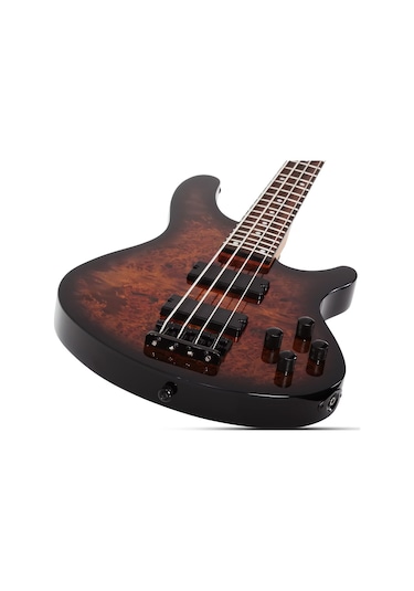 Schecter C-4 Standard Bas Gitar Tobacco Burl