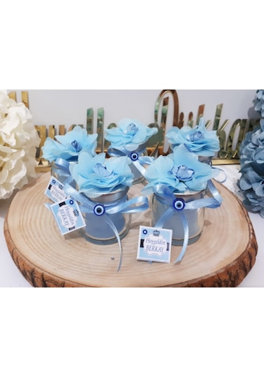 Gümüş Mum Kavanoz Sünnet Mevlüt Hediyelik(30 Adet)