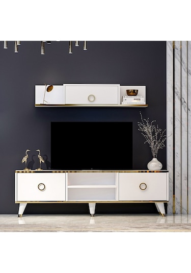 Beyaz Sophia Tv Ünitesi Beyaz