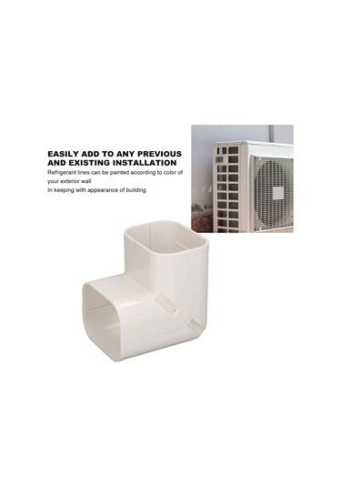 Suofeng Ac Boru Örtüsü Aksesuarı 80 Serisi Dikey Dirsek 417 - Pvc Malzeme, 1-5hp Uyumlu, Duvar Borularını Gizler Ve Temizler