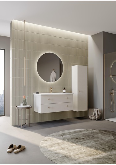 Orka Milazzo 100 Cm Callisto Banyo Dolabı Takımı Ve Boy Dolabı Beyaz