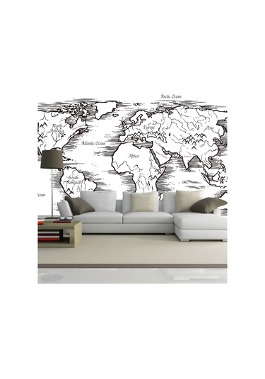 Duvar Kağıdı Kaplama Folyosu Harita