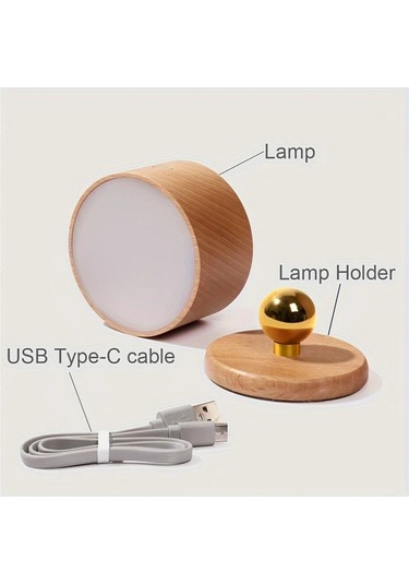 Boatshop1 1 Adet Yatak Odası Okuma Lambası 360 Dönebilir Sapele Wood Led Duvar Lambası Ahşap