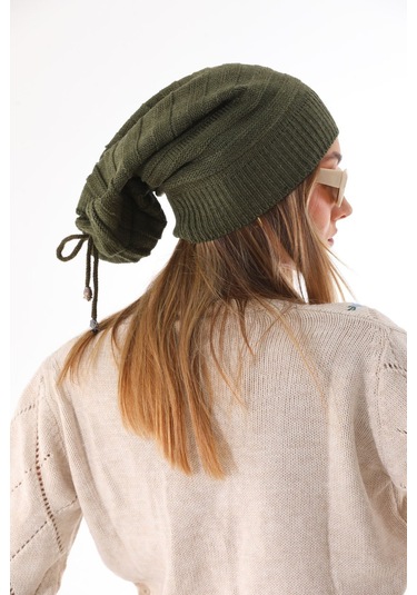 Kadın Ipli Bere Haki