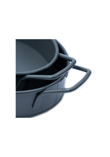 Oval Tepsi Orta Boy Siyah -