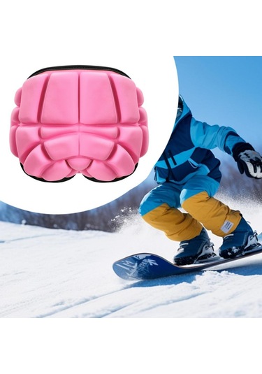 Suntek Kayak Koruyucu Donanım Butt Pad Kaykay Yetişkinler-pembe Pembe