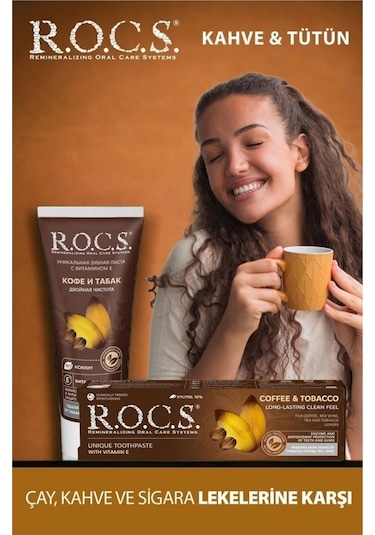 R.o.c.s. Kahve & Tütün Lekelere Karşı Diş Macunu 60ml
