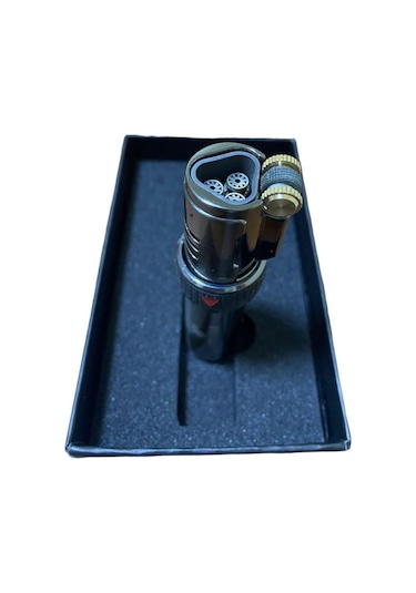 Cohiba Füme 3 Jetli Pürmüzlü Silindir Puro Çakmağı 709439