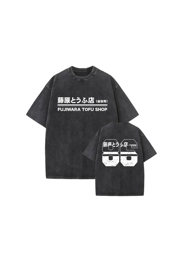 Dshztooma Vintage Kısa Kollu Anime Drift Ae86 Yarış Araba T-shirt Takumi Fujiwara Jdmşampanyaerkek Şampanya