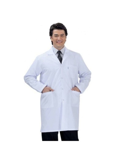 Lavinya Doktor Öğretmen Eczacı Önlüğü Erkek Beyaz