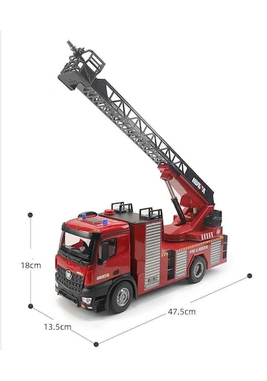 Huına1561 1/14 22ch Rc Merdivenli Yangın Söndürme İtfaiye Kamyonu