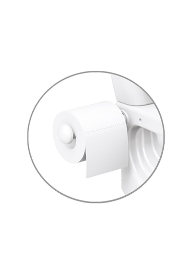 Dolu Beyaz Eğitici Bebek Tuvalet Lazımlık Beyaz