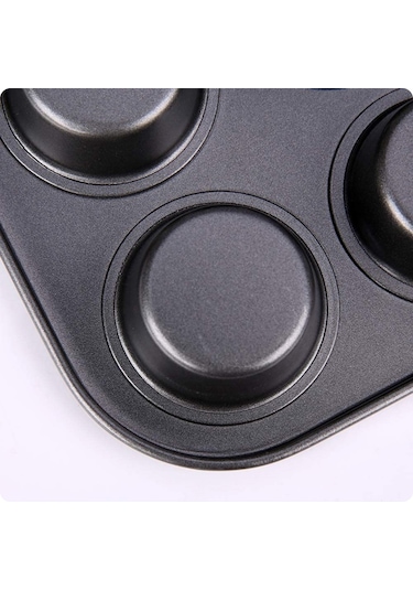 Cupcake Muffin Kalıbı 12'Li Kek Yanmaz Kurabiye Kalıbı Fırın Çör