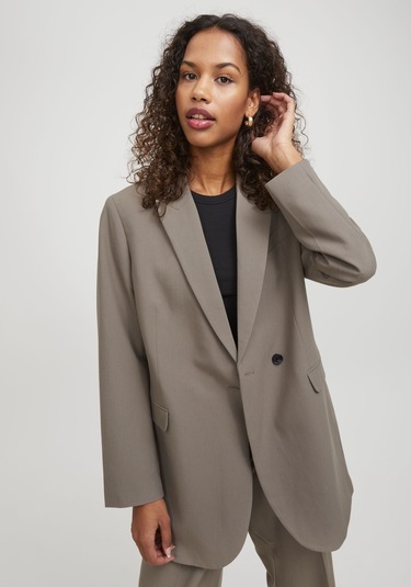 Jack & Jones Kadın Kruvaze Ceket - Mary 12200590 Brindle Siyah