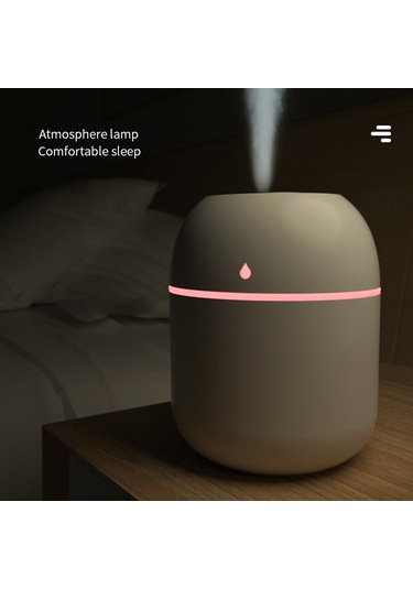 Honmex 220ml Pembe Usb Aromaterapi Diffüzyörü - Sessiz Nemlendirici, Gece Lambası, Sürekli/aralıklı Buhar Modu, Nano Atomizasyon, Ev Kullanıma Uygun