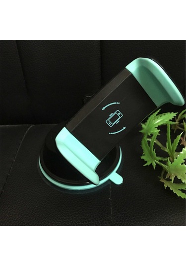 Youmex 360 Derece Dönen Evrensel Akıllı Telefon Tutucu - Araç Camı, Panel, Havalandırma Ve Masa Uyumlu - Tek Elle Kullanıma Uygun Gri Gri