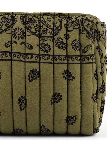 Şal Desen Kozmetik Çantası S26cnt009 Us26cnt00950 Yeşil