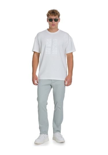 Hatemoğlu Gri Regular Fit Yandan Cepli Kanvas Pantolon 34598 Gri