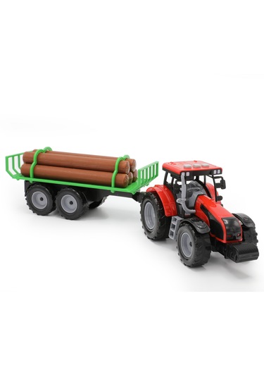 Aya-40319 Pilli Odunlu Traktör Kırmızı