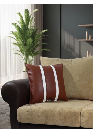 Premium Çift Taraflı Taba Beyaz Deri Kırlent Kılıfı/ev Ve Ofis Için 45x45cm Kırlent Kılıfı Çok Renkli