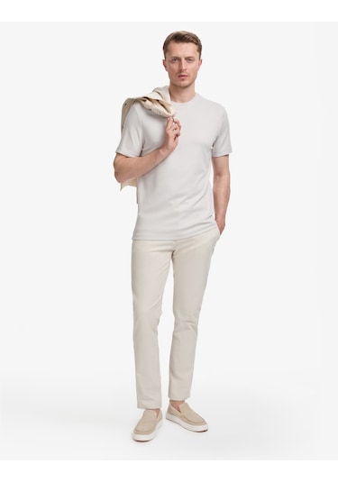 Pierre Cardin Erkek Açık Gri Tişört Basic 50321139-vr001