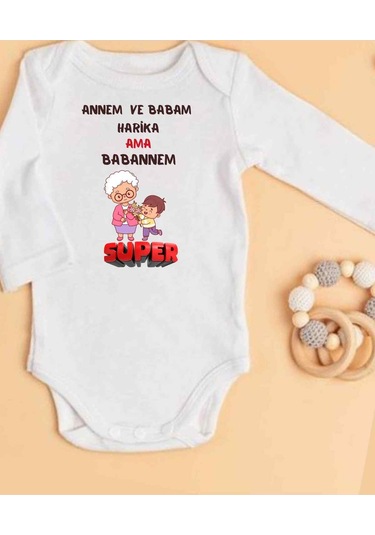 Lupi İsimli Zıbın Yazılı Bebek Zıbın Kum-mor Beyaz