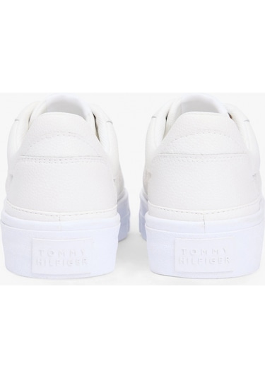 Tommy Hilfiger Th Platform Kapitone Kadın Beyaz Sneaker Fw0fw09265ybl Beyaz