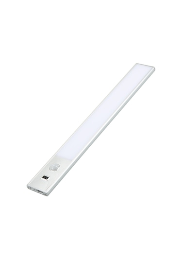 Hangfox 46 Led'li Akıllı Dolap Lambası - Pır Hareket Algılama, Elle Tarama, Sürekli Aydınlatma Modu, Manyetik Taban, Type C Şarj, 1500mah Pil, Beyaz Işık Beyaz