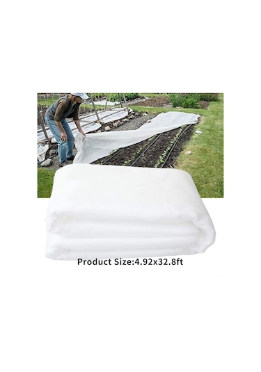 Neevoyu Bitki Isı Koruyucu Örtü 1.5x10m: Biyobozunur Dokuma, Don Ve Frosta Karşı, Isı Tutar, Yeniden Kullanılabilir, Bahçe/farmda Kullanım