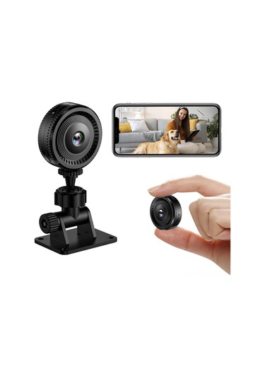 Geeksen Ev Güvenliği Kamera C8: 1080p Hd, Kızılötesi Gece Görüşü, Wifi, Hareket Algılama, 140 Geniş Açı, Hafıza Genişletme Desteği