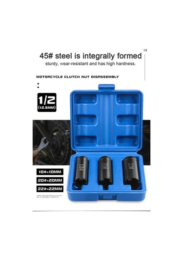 Ulzyvf Motorsiklet Debriyaj Somunu Çıkarma Aparatı - 4 Dişli Soket Ve Başlangıç Diski Aleti