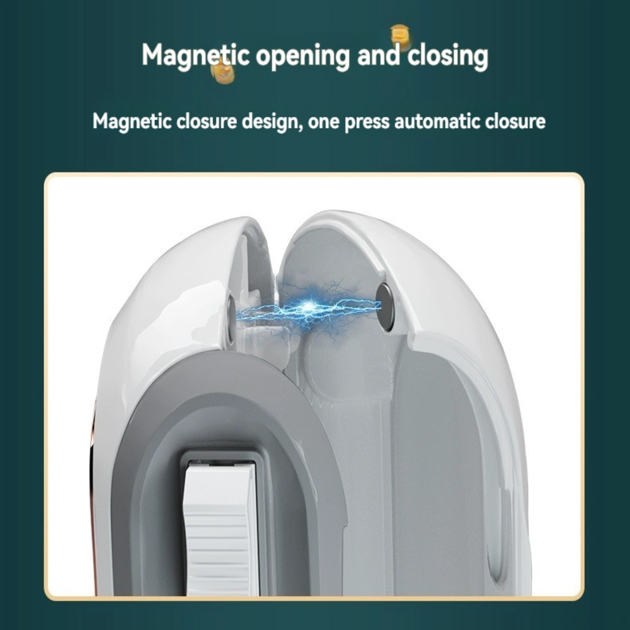 Xiyyadms Beyaz Abs Lüx Manyetik Manta Kesici, Ev Kullanıma İki Yönlü Kayar Bıçaklı, Hafif Ve Şık Tasarım Beyaz