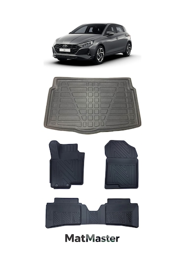 Hyundai İ20 2026 Model 5d Premium Ekstra Havuzlu Paspas Ve Bagaj Havuzu Set