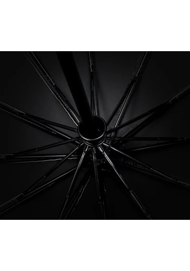 12 Telli Otomatik Şemsiye Siyah