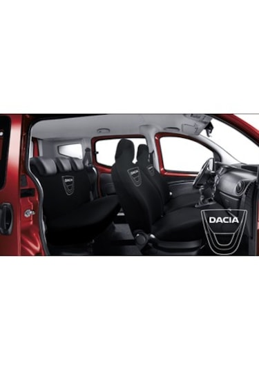 Oto Koltuk Kılıfı Ön Arka Set Gri Dacia Siyah