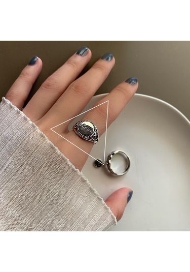 Happy Smile Face Love Wear Combination Ring, Color: J2064 Çok Renkli