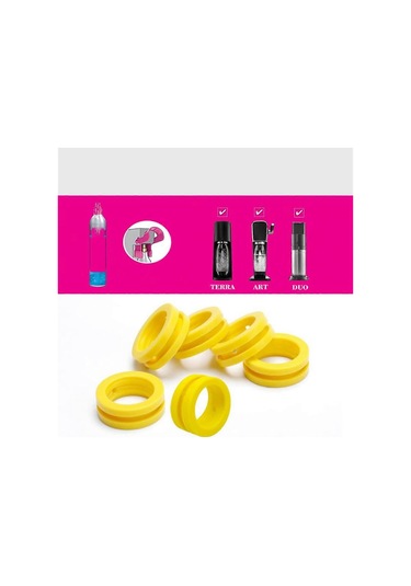 Adet O-ring Makinesi Co2 Silindir Yedek Karbonatör Contaları, Yeni Makine Ve Pembe Silindir İçin Conta Halkaları