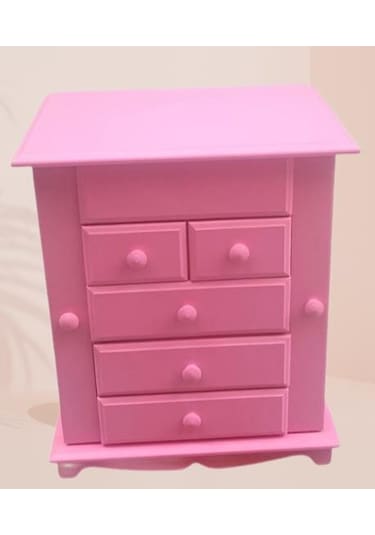 Hobi Takı Kutu Makyaj Şifonyer 90389 Model 9çekmece Parlak Pembe Ahşap Mdf Elyapım Hobi Takı Kutu Makyaj Şifonyer 90389 Model 9çekmece Parlak Pembe Ahşap Mdf Elyapım