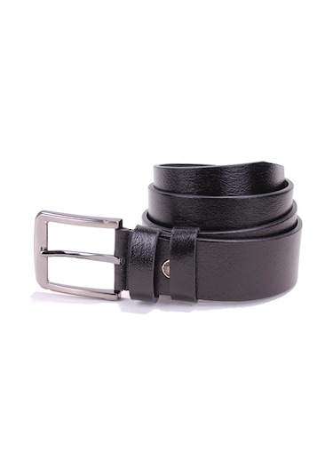 Dagoster DMK26-467DG Siyah 4 CM Hakiki Deri Erkek Kemer Siyah