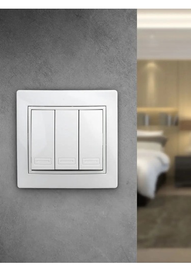 Intro Üçlü Anahtar Plano 250v 123714519