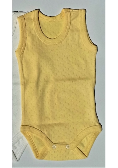 Özdemirlitekstil Jakarlı Klimalı Askılı Çıtçıtlı Badi (5 Li Paket) Beyaz